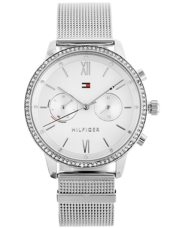 Tommy Hilfiger Blake Diamonds Silver Dial Silver Mesh Bracelet Watch for Women - 1782301 Buy Now By Tommy Hilfiger