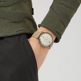 Emporio Armani Aviator Chronograph Quartz Grey Dial Beige Leather Strap Watch For Men - AR11107 Buy Now By Emporio Armani