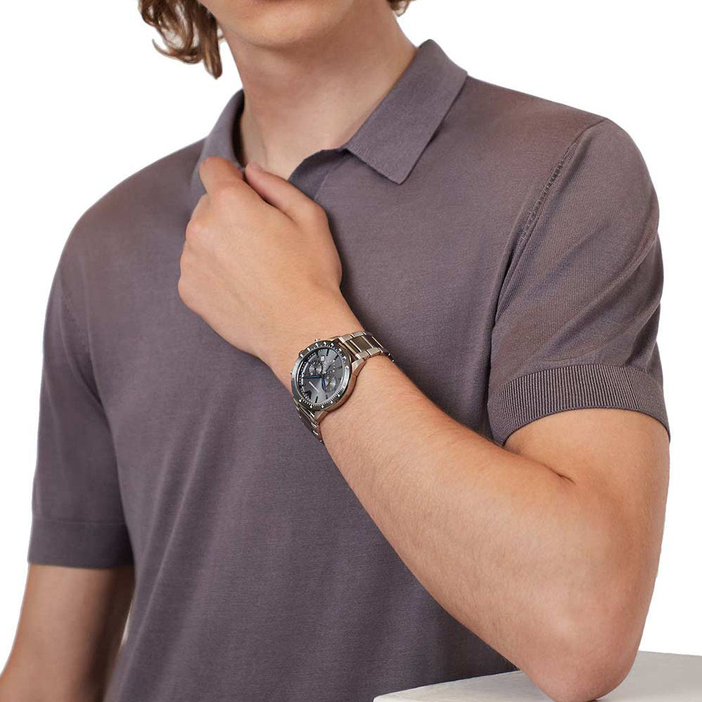 Emporio Armani Chronograph Grey Dial Two Tone Steel Strap Watch For Men - AR11391 Buy Now By Emporio Armani