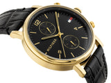 Tommy Hilfiger Daniel Black Dial Black Leather Strap Watch for Men - 1710417 Buy Now By Tommy Hilfiger
