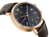 Tommy Hilfiger Daniel Blue Dial Brown Leather Strap Watch for Men - 1710418 Buy Now By Tommy Hilfiger