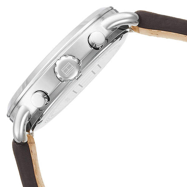 Tommy Hilfiger Briggs Chronograph Blue Dial Brown Leather Strap Watch for Men - 1791424 Buy Now By Tommy Hilfiger