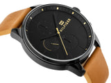Tommy Hilfiger James Quartz Black Dial Brown Leather Strap Watch For Men - 1791486 Buy Now By Tommy Hilfiger