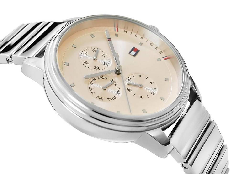 Tommy Hilfiger Blake Pink Dial Silver Steel Strap Watch for Women - 1781904 Buy Now By Tommy Hilfiger