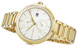 Tommy Hilfiger Angela White Dial Gold Steel Strap Watch for Women - 1782128 Buy Now By Tommy Hilfiger