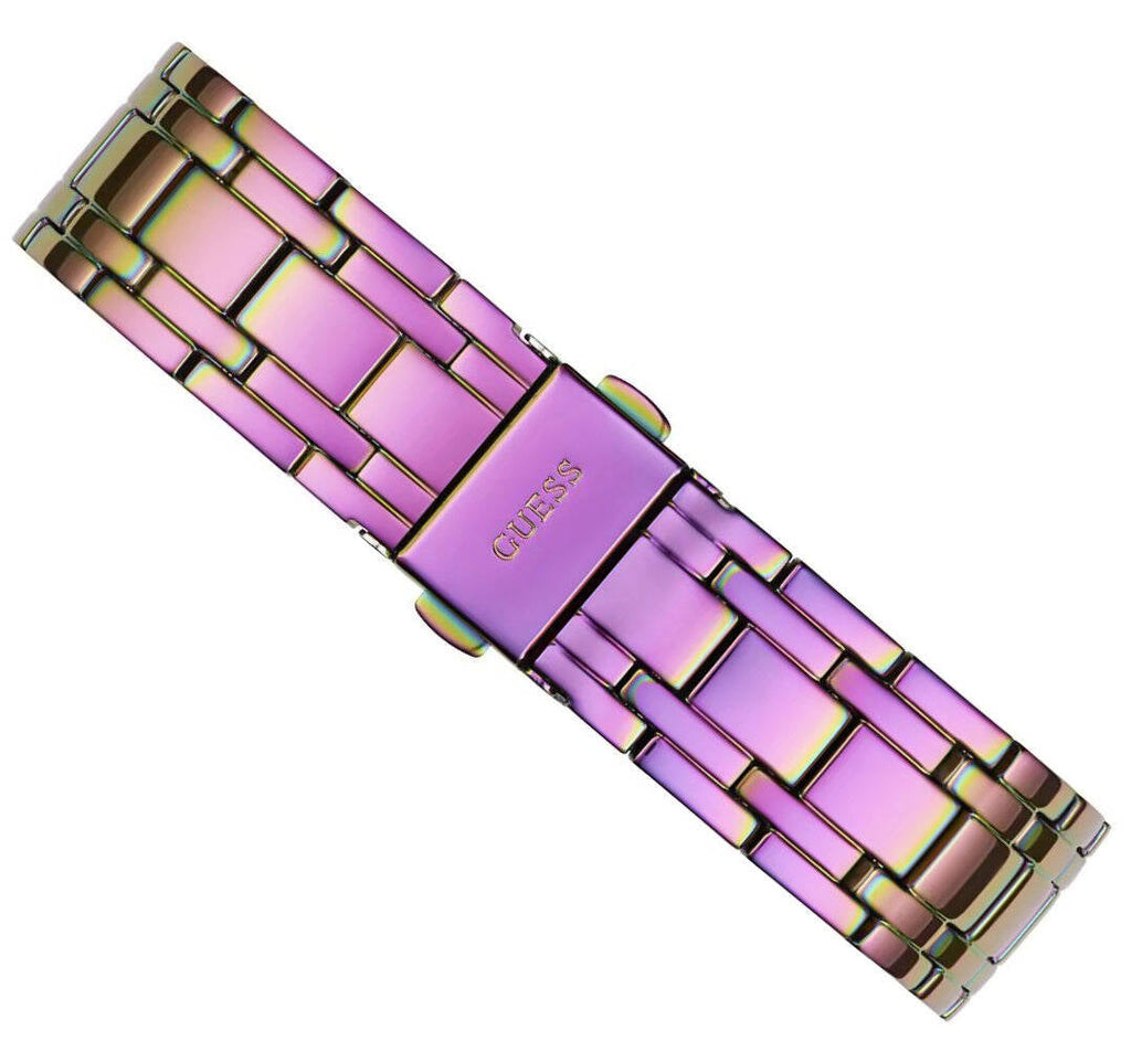 Guess Allara Quartz Purple Dial Purple Steel Strap Watch For Women - GW0604L4 Buy Now By Guess