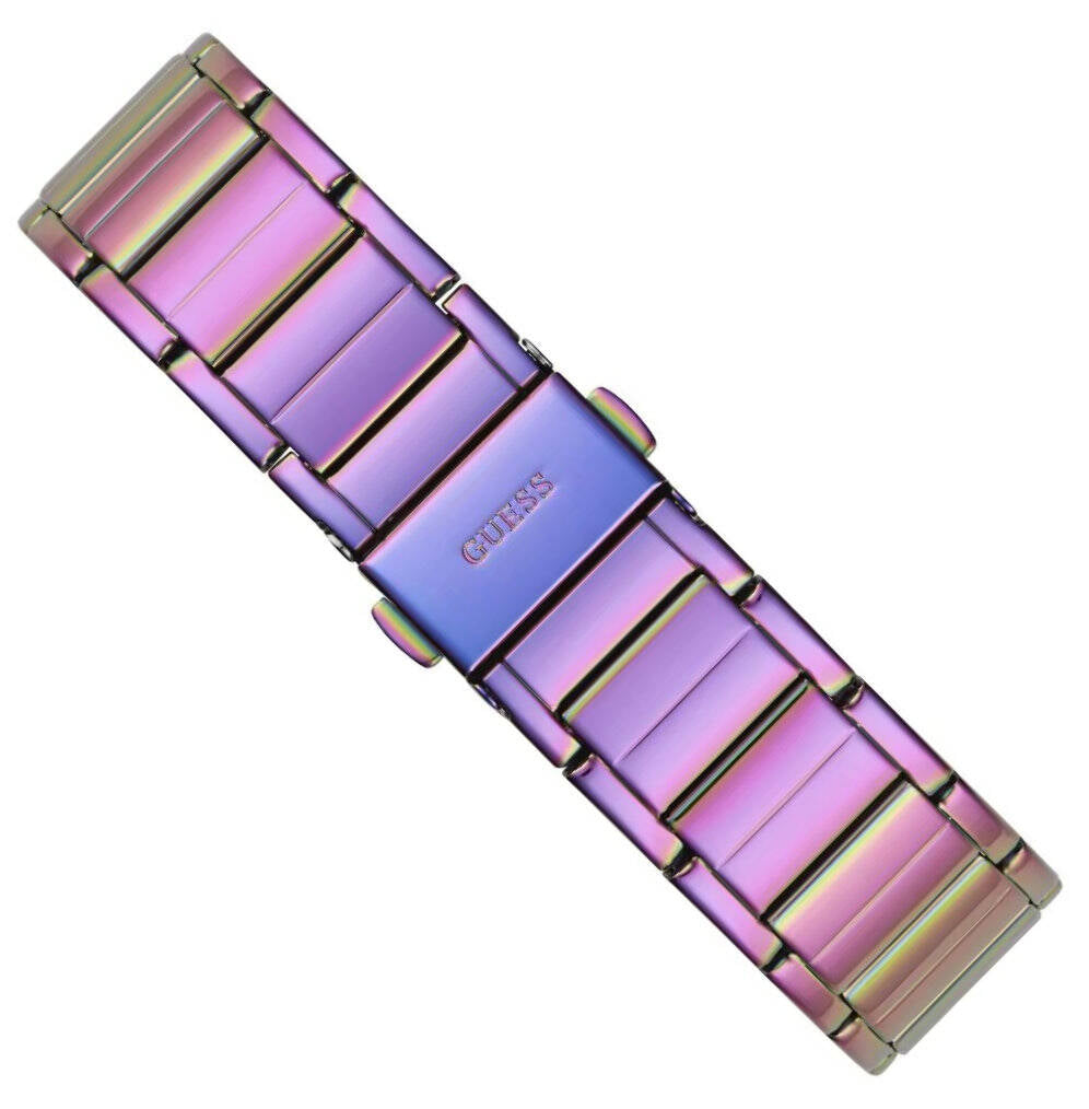 Guess Fusion Chronograph Purple Dial Purple Steel Strap Watch for Women - GW0552L4 Buy Now By Guess