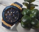 Guess Jet Setter Analog Quartz Blue Dial Blue Rubber Strap Watch For Women - W0571L1