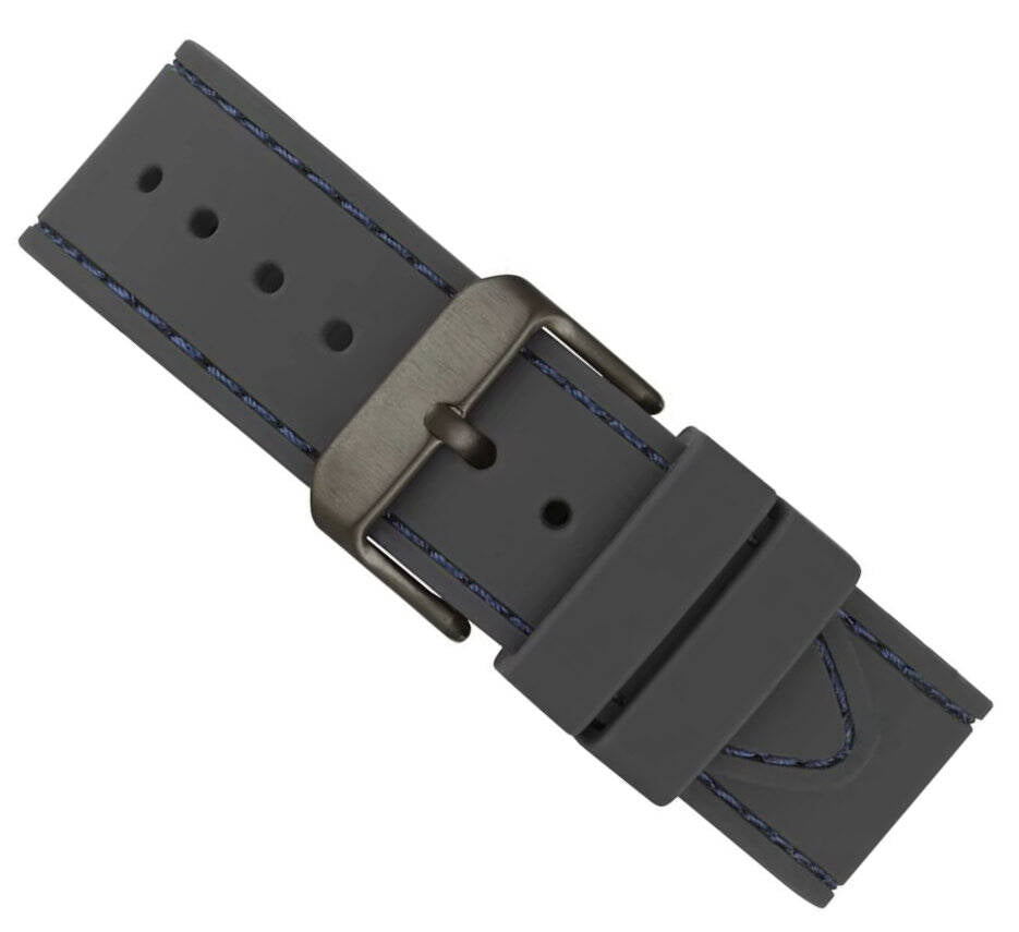 Guess Odyssey Blue Dial Grey Rubber Strap Watch For Men - W1108G6 Buy Now By Guess