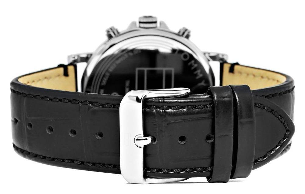 Tommy Hilfiger Daniel Black Dial Black Leather Strap Watch for Men - 1710381 Buy Now By Tommy Hilfiger