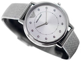 Emporio Armani Kappa Silver Dial Silver Mesh Bracelet Watch For Women - AR11128 Buy Now By Emporio Armani