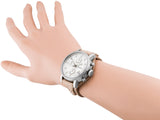 Fossil Boyfriend Chronograph White Dial Brown Leather Strap Watch for Women - ES3625 Buy Now By Fossil