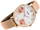 Fossil Jacqueline Three-Hand White Dial Rose Gold Mesh Bracelet Watch for Women - ES4534 Buy Now By Fossil