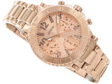 Guess Cosmic Chronograph Rose Gold Dial Rose Gold Steel Strap Watch for Women - GW0465L2 Buy Now By Guess