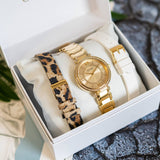 Guess Montage Quartz Gold Dial Gold Steel Strap Watch For Women - GW0588L1 Buy Now By Guess