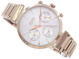 Hugo Boss Flawless Quartz White Dial Gold Steel Strap Watch for Women -1502531 Buy Now By Hugo Boss