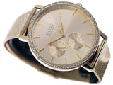 Hugo Boss Infinity Gold Dial Gold Mesh Bracelet Watch for Women - 1502520 Buy Now By Hugo Boss
