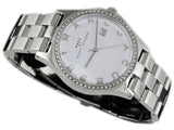 Marc Jacobs Henry Diamonds White Dial Silver Steel Strap Watch for Women - MBM3044 Buy Now By Marc Jacobs