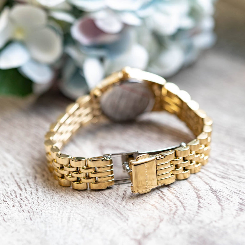 Michael Kors Lexington Analog Gold Dial Gold Steel Strap Watch for Women - MK4741 Buy Now By Michael Kors