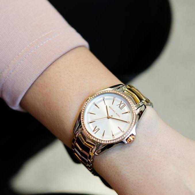 Michael Kors Whitney Quartz White Dial Two Tone Steel Strap Watch For Women - MK6686 Buy Now By Michael Kors