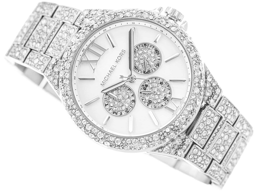 Michael Kors Camille Multifunction Crystals Silver Dial Silver Steel Strap Watch for Women - MK6957 Buy Now By Michael Kors