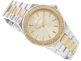 Michael Kors Lennox Three-Hand Gold Dial Two Tone Steel Strap Watch For Women - MK6988 Buy Now By Michael Kors