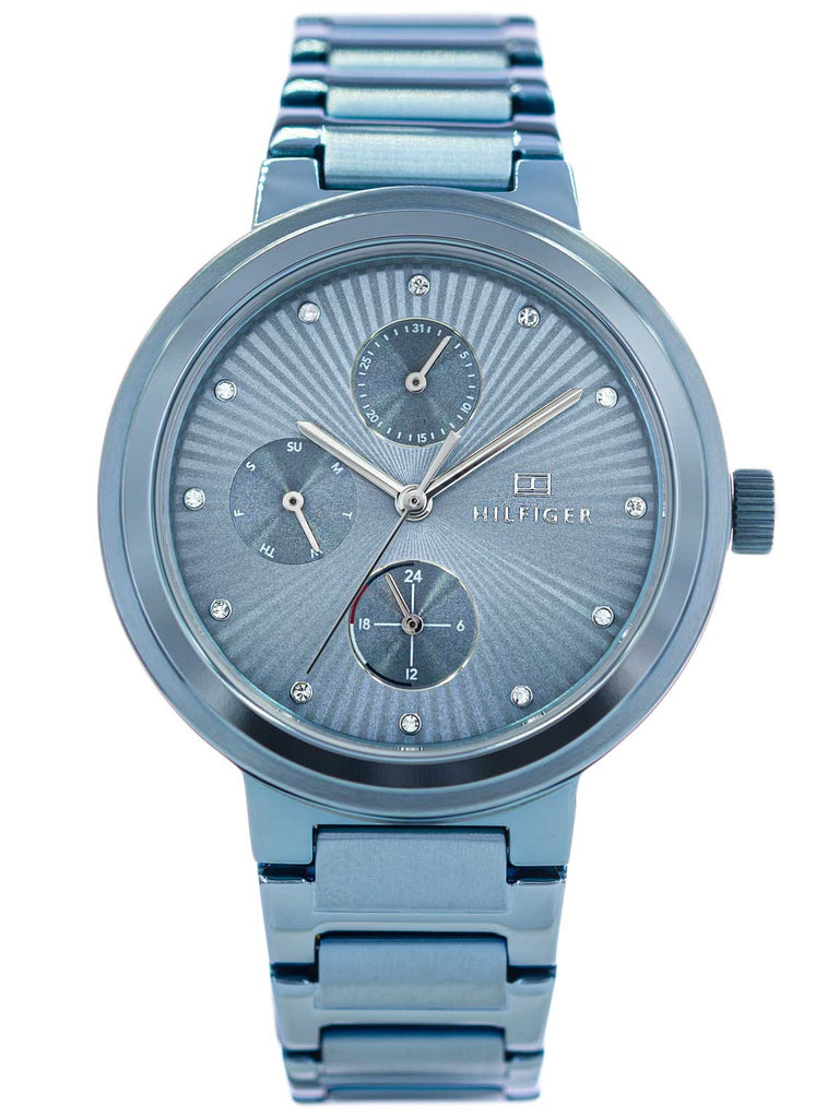 Tommy Hilfiger Joy Chronograph Blue Dial Blue Steel Strap Watch For Women - 1782535 Buy Now By Tommy Hilfiger