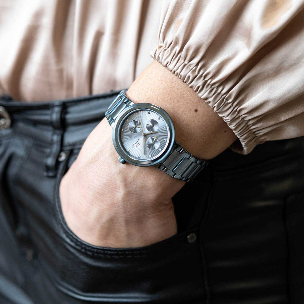 Tommy Hilfiger Joy Chronograph Blue Dial Blue Steel Strap Watch For Women - 1782535 Buy Now By Tommy Hilfiger