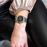 Tommy Hilfiger Monica Chronograph Black Dial Two Tone Steel Strap Watch For Women - 1782591 Buy Now By Tommy Hilfiger