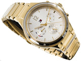 Tommy Hilfiger Eve Chronograph Quartz White Dial Gold Steel Strap Watch For Women - 1782278 Buy Now By Tommy Hilfiger