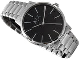 Armani Exchange Cayde Analog Black Dial Silver Steel Strap Watch For Men - AX2700 Buy Now By Armani Exchange
