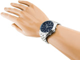 Citizen Eco Drive Chronograph Blue Dial Silver Steel Strap Watch For Men - AT2140-55L Buy Now By Citizen