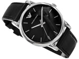 Emporio Armani Classic Quartz Black Dial Black Leather Strap Watch For Men - AR1692 Buy Now By Emporio Armani