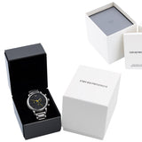 Emporio Armani Luigi Chronograph Skeleton Blue Dial Silver Steel Strap Watch For Men - AR60036 Buy Now By Emporio Armani