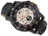Fossil Grant Sport Automatic Skeleton Black Dial Black Leather Strap Watch for Men - ME3138 Buy Now By Fossil