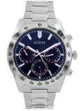 Guess Altitude Chronograph Blue Dial Silver Steel Strap Watch for Men - GW0329G1 Buy Now By Guess