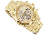 Guess Continental Gold Dial Gold Steel Strap Watch For Men - GW0260G4 Buy Now By Guess