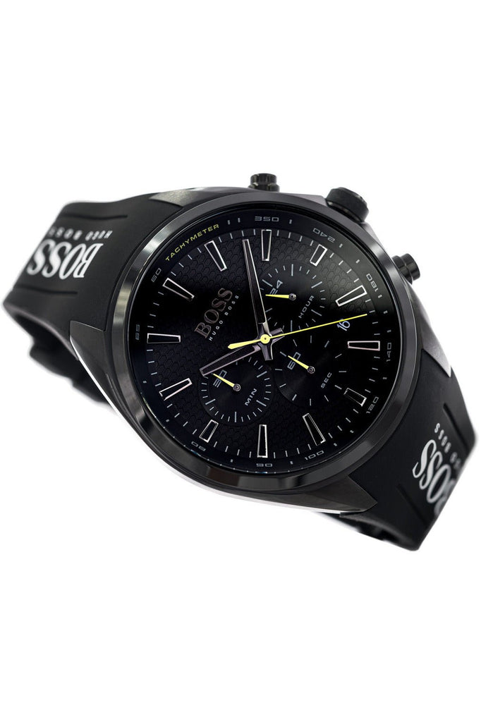 Hugo Boss Distinct Black Dial Black Silicone Strap Watch for Men - 1513859 Buy Now By Hugo Boss