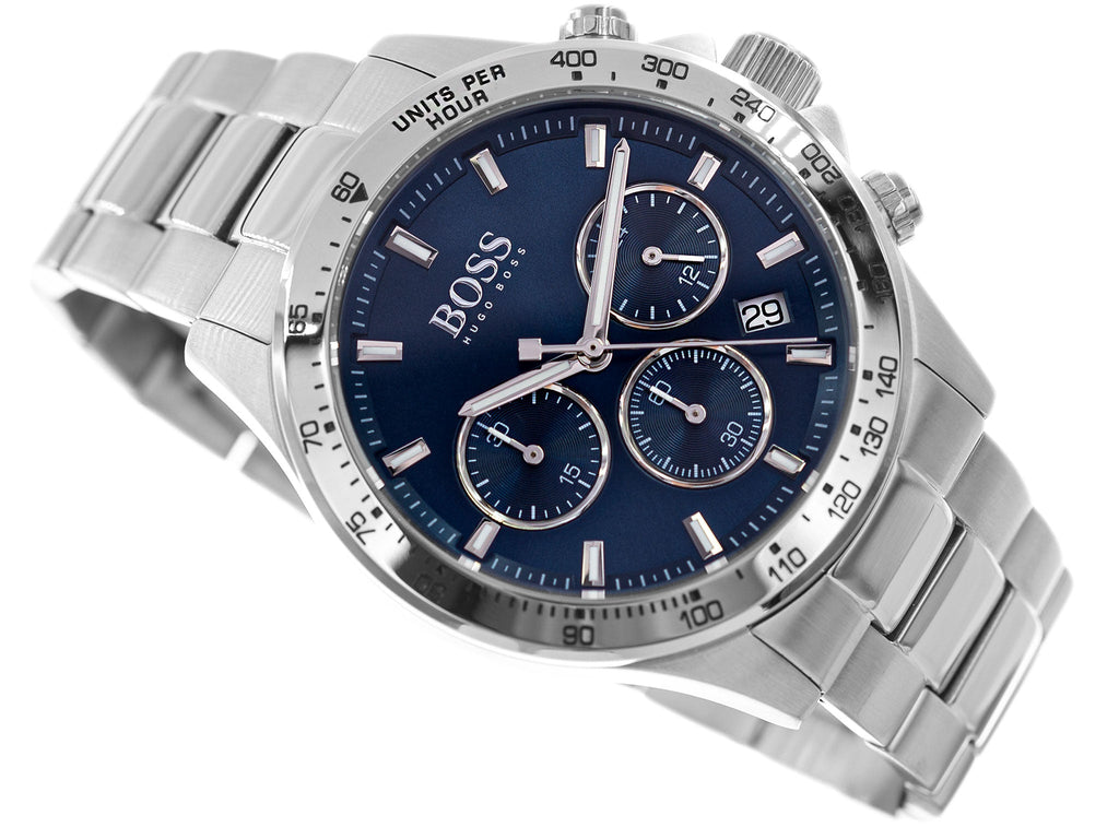 Hugo Boss Hero Sport Blue Dial Silver Steel Strap Watch for Men - 1513755 Buy Now By Hugo Boss