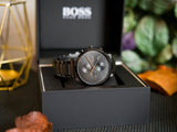 Hugo Boss Integrity Black Dial Black Steel Strap Watch for Men - 1513780 Buy Now By Hugo Boss