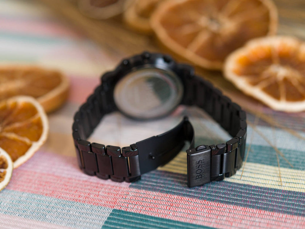 Hugo Boss Integrity Black Dial Black Steel Strap Watch for Men - 1513780 Buy Now By Hugo Boss