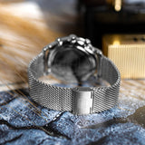 Tommy Hilfiger Legend Chronograph Green Dial Silver Mesh Bracelet Watch For Men - 1710567 Buy Now By Tommy Hilfiger