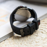 Tommy Hilfiger Justin Black Dial Black Rubber Strap Watch For Men - 1792056 Buy Now By Tommy Hilfiger