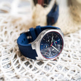 Tommy Hilfiger Justin Chronograph Blue Dial Blue Rubber Strap Watch for Men - 1792057 Buy Now By Tommy Hilfiger