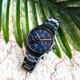 Tommy Hilfiger Justin Chronograph Blue Dial Blue Steel Strap Watch For Men - 1792058 Buy Now By Tommy Hilfiger