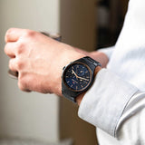 Tommy Hilfiger Justin Chronograph Blue Dial Blue Steel Strap Watch For Men - 1792058 Buy Now By Tommy Hilfiger