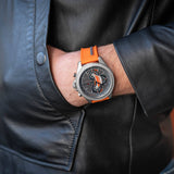 Tommy Hilfiger Clark Chronograph Grey Dial Orange Rubber Strap Watch For Men - 1792084 Buy Now By Tommy Hilfiger