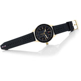 Tommy Hilfiger Austin Black Dial Black Rubber Strap Watch for Men - 1791636 Buy Now By Tommy Hilfiger