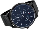 Tommy Hilfiger Brad Quartz Blue Dial Black Mesh Bracelet Watch For Men - 1710392 Buy Now By Tommy Hilfiger
