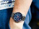 Tommy Hilfiger Mason Quartz Blue Dial Silver Steel Strap Watch for Men - 1791788 Buy Now By Tommy Hilfiger
